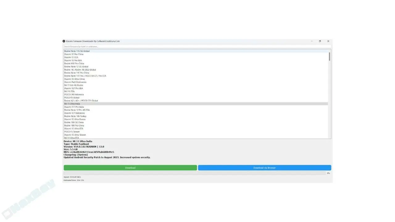 Xiaomi Firmware Downloader Beta V1.0 Free